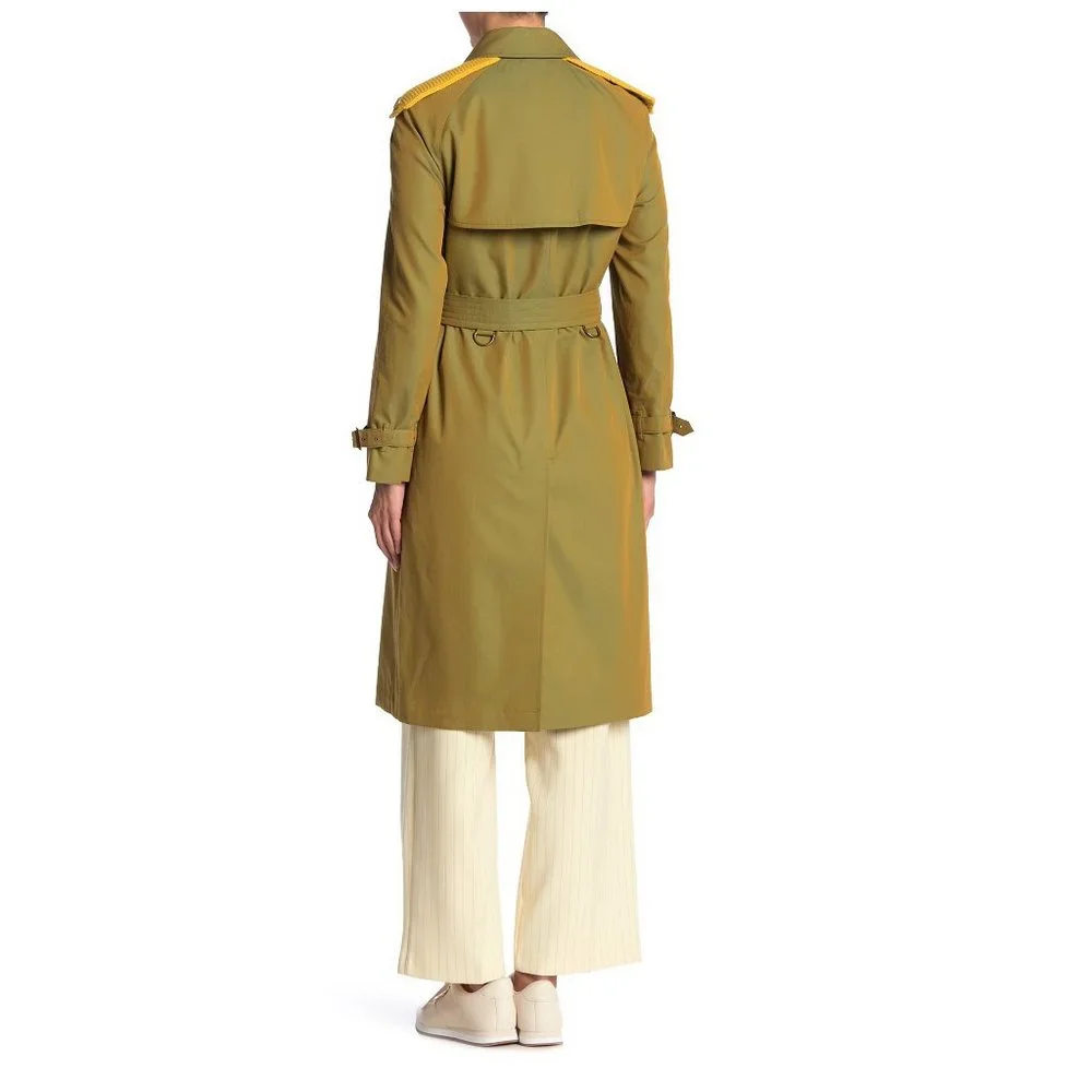 NWT Burberry Cotton Double Breasted Trench Coat, Belted, US 4 - Picture 8 of 16